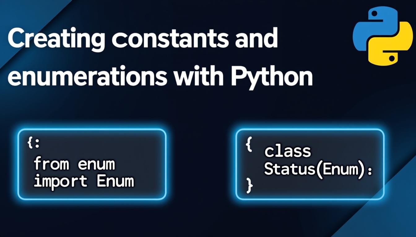 apprenez à créer et utiliser des constantes et des énumérations en python grâce à la classe enum pour un code plus clair et maintenable.