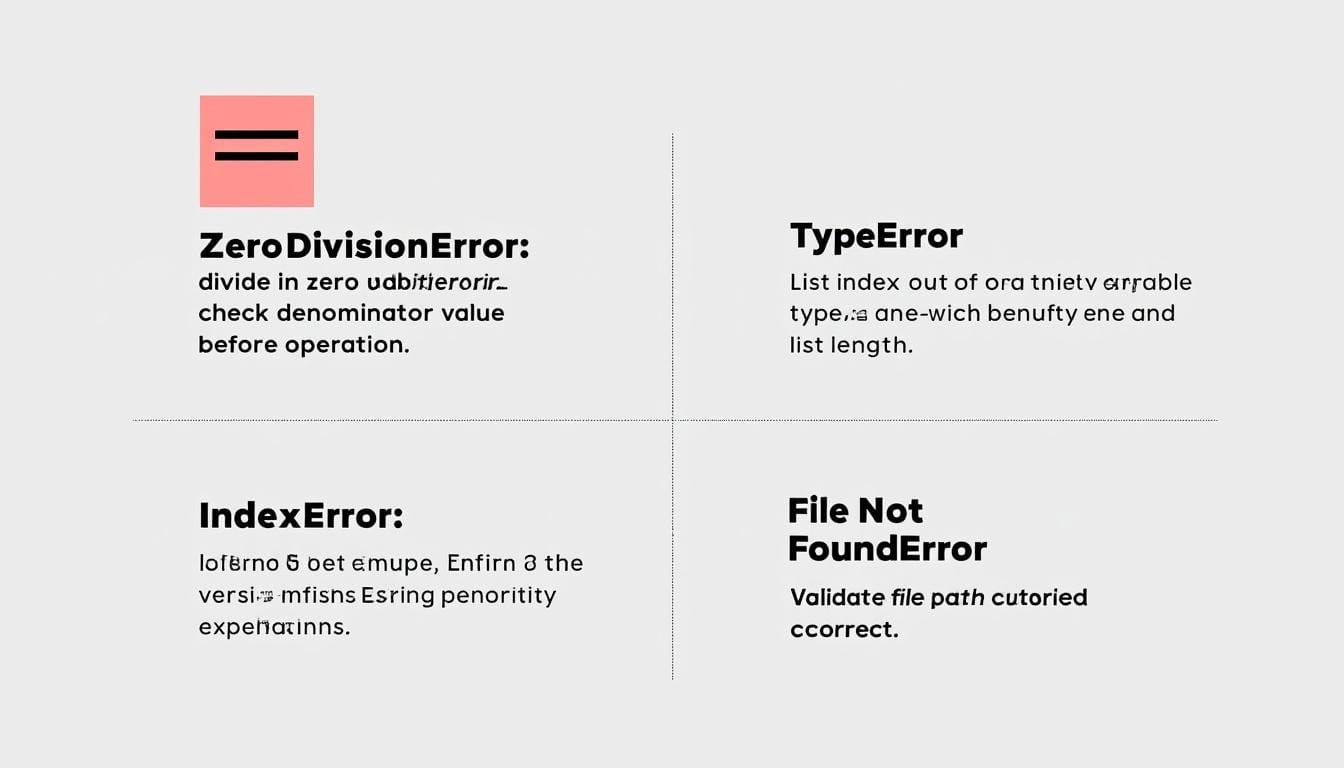 apprenez à gérer efficacement les erreurs en python en utilisant les blocs try / except et la commande raise pour un code robuste et fiable.