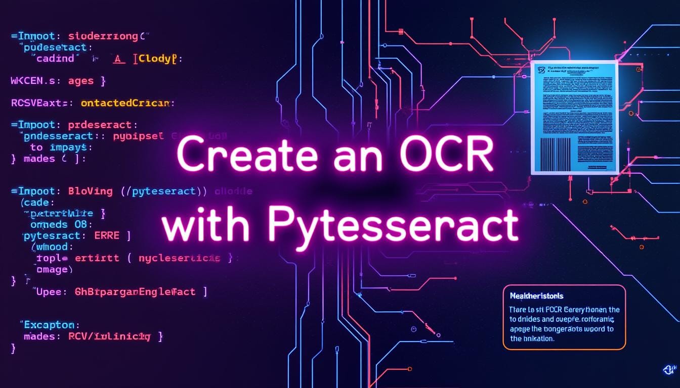 apprenez à créer un ocr complet en français en utilisant pytesseract, une bibliothèque puissante pour extraire du texte à partir d'images de manière précise et efficace.